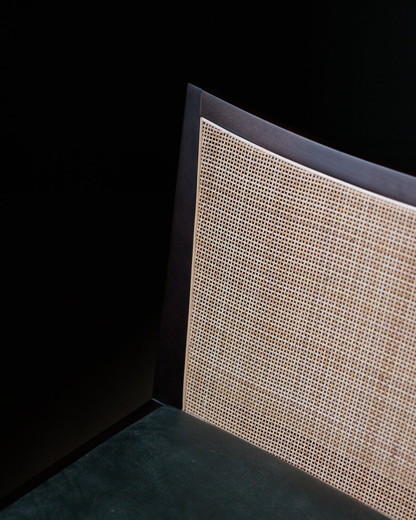 Set of 10 Bespoke Timber Cane Dining Chairs