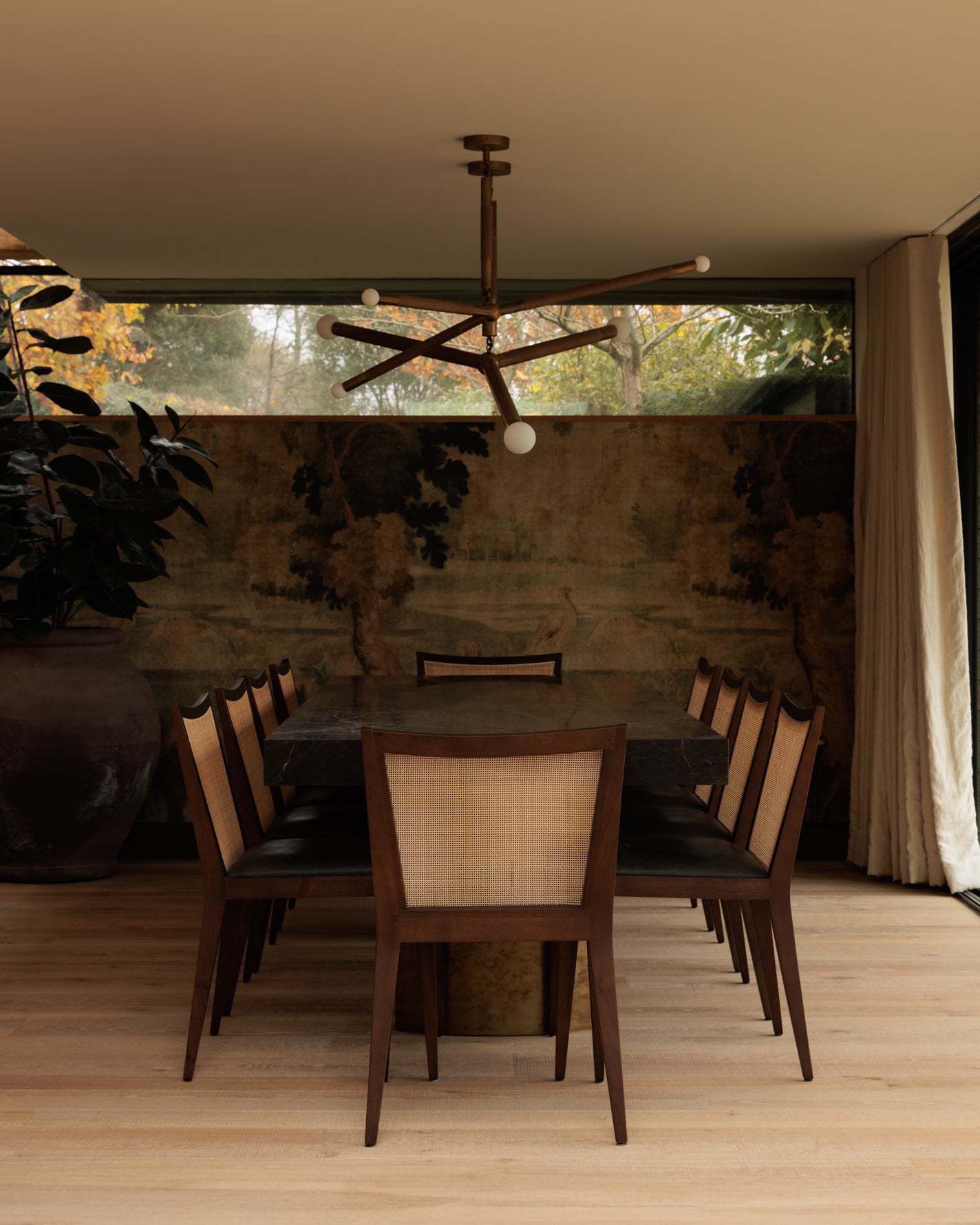 Jatoba Brown Polished Dining Table