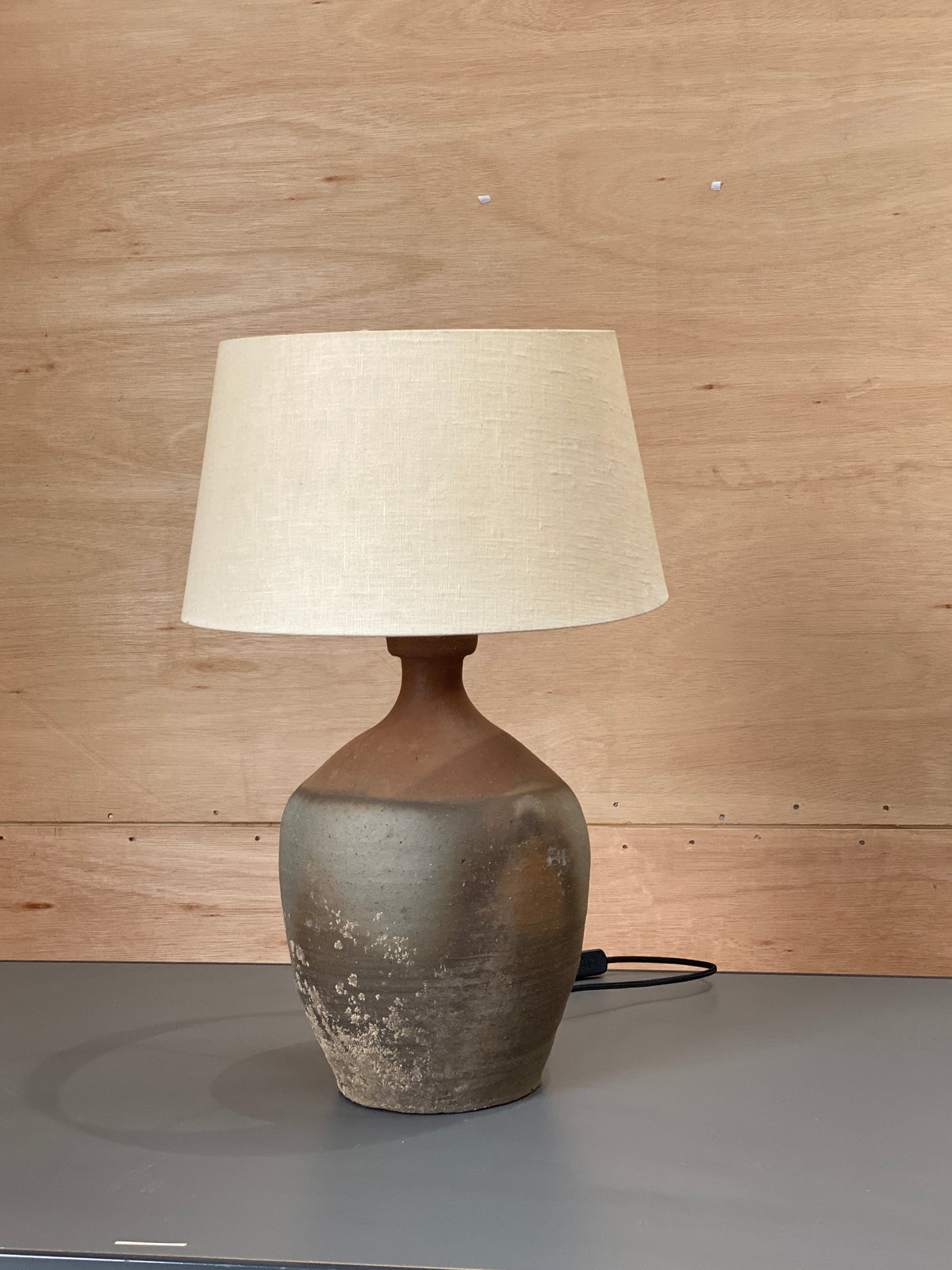 Chinese Art Deco Pottery Lamp, circa 1930