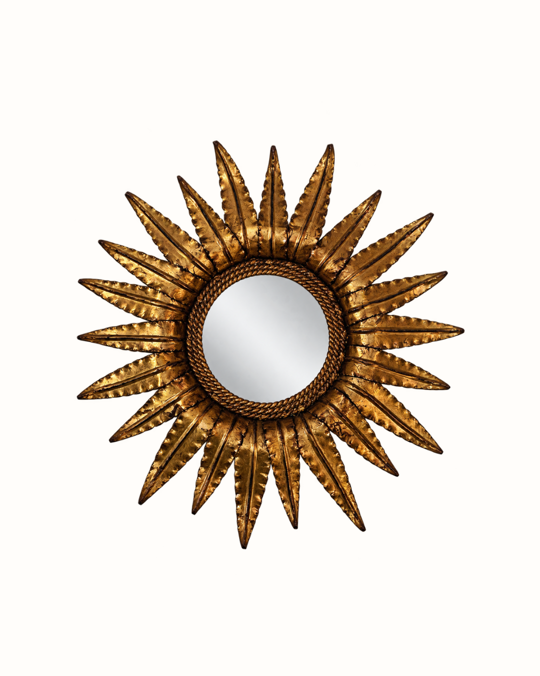 Antique Golden Sunflower Mirror
