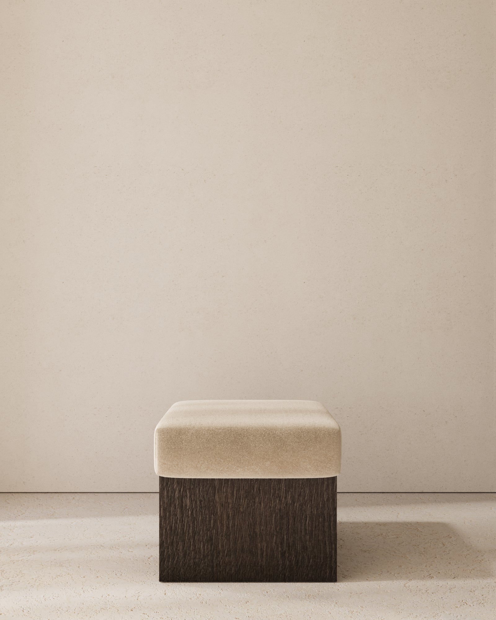 Dot Upholstered Cube Stool