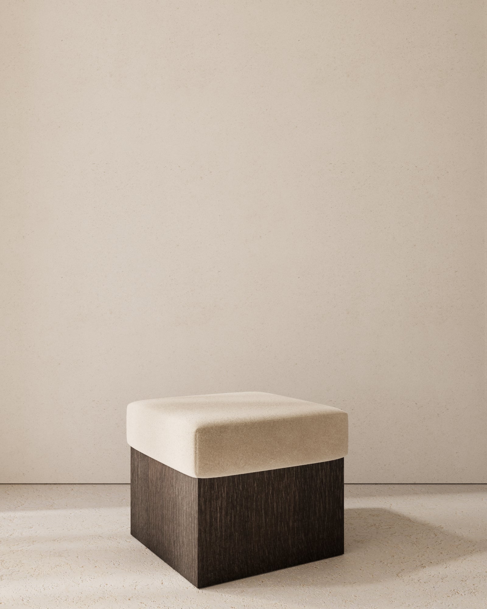 Dot Upholstered Cube Stool