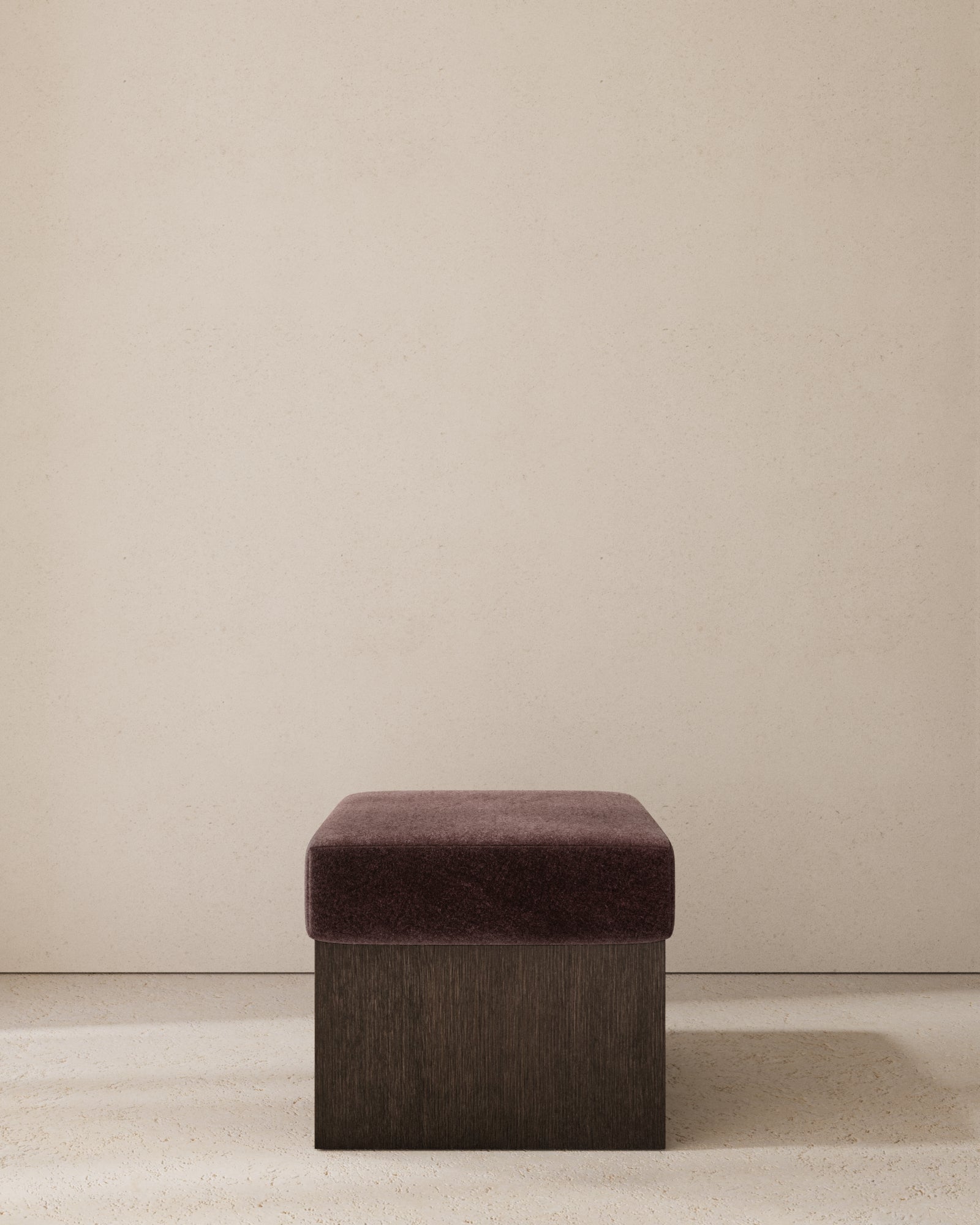 Dot Upholstered Cube Stool