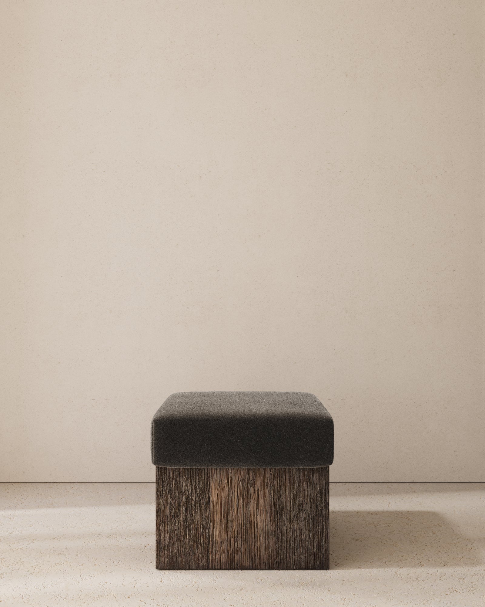 Dot Upholstered Cube Stool