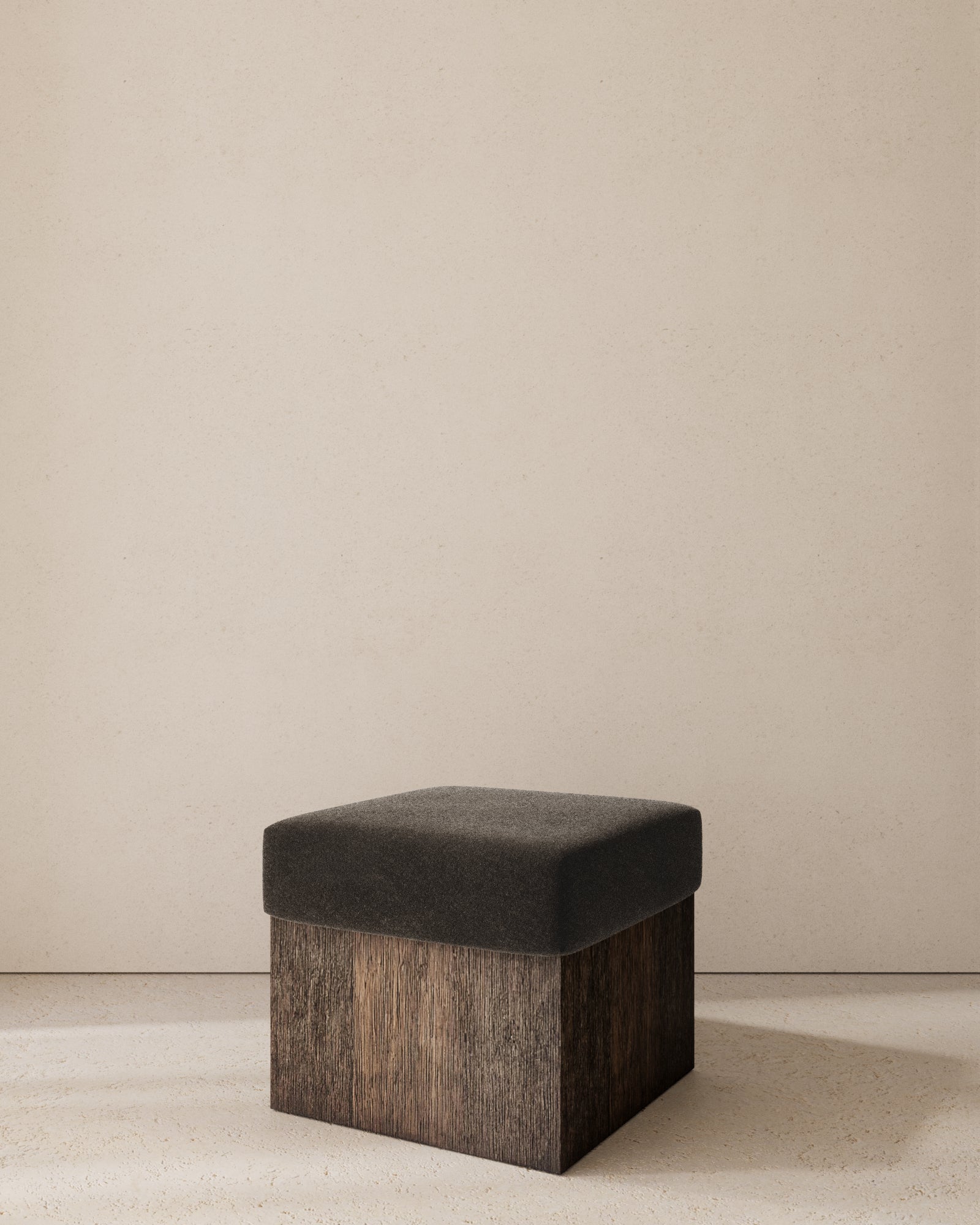 Dot Upholstered Cube Stool