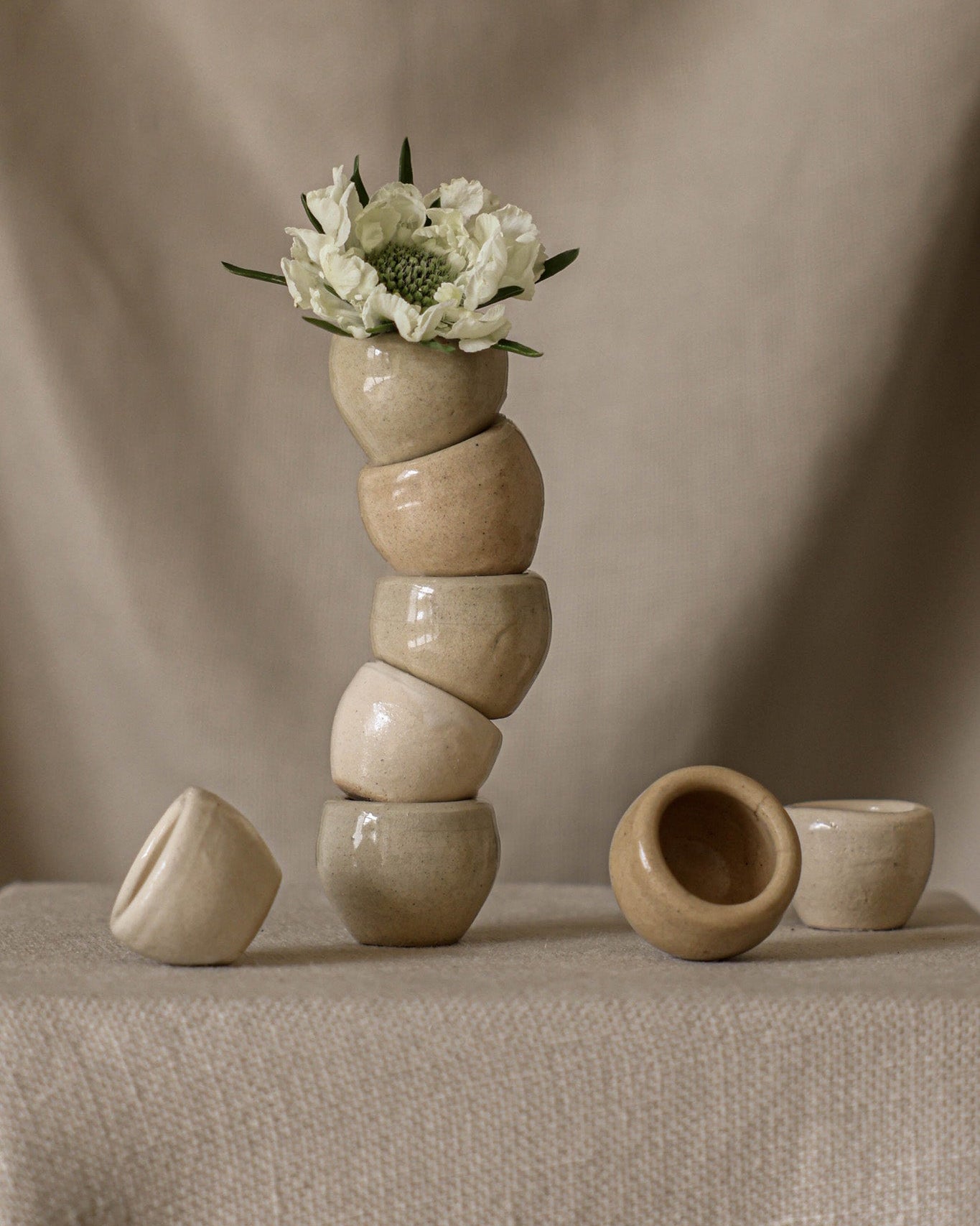 Miniature ceramic pots