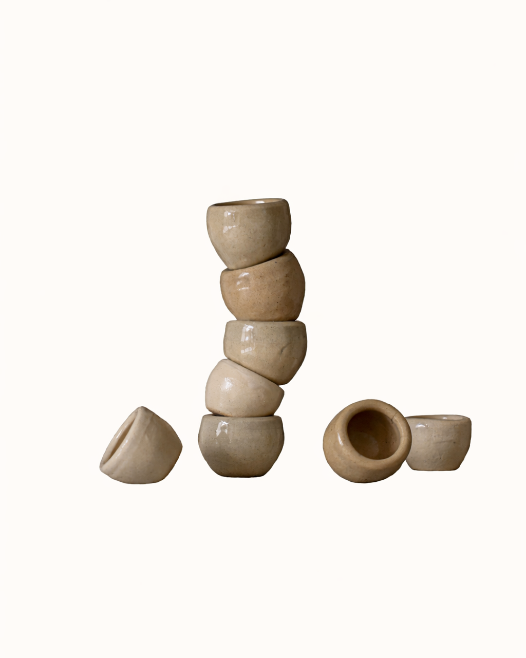 Miniature ceramic pots