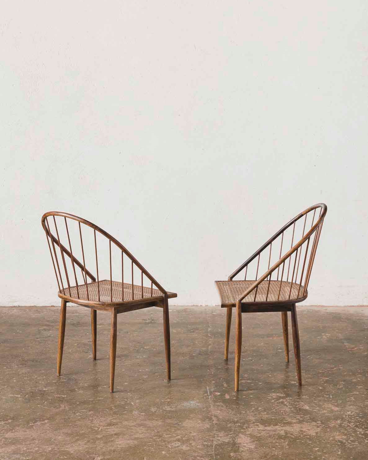 Joaquim Tenreiro ''Curva'' Chairs 1961 - Collectables