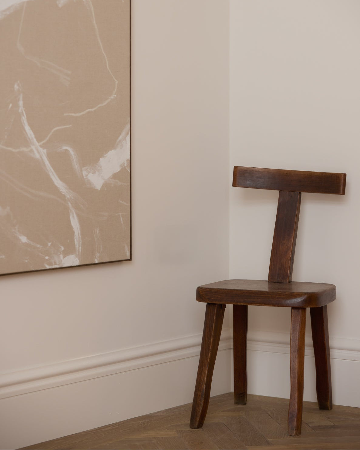 Mid-Century Brutalist 'T' Chair