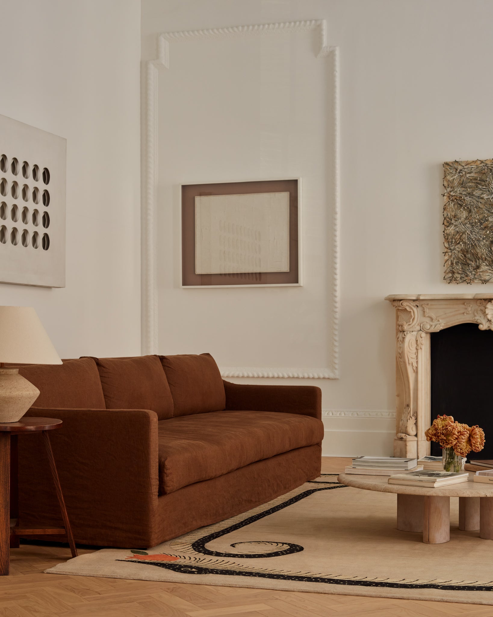 Linen Sofa | Linen Couch - Large