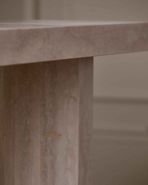 Marble Pillar Console Table