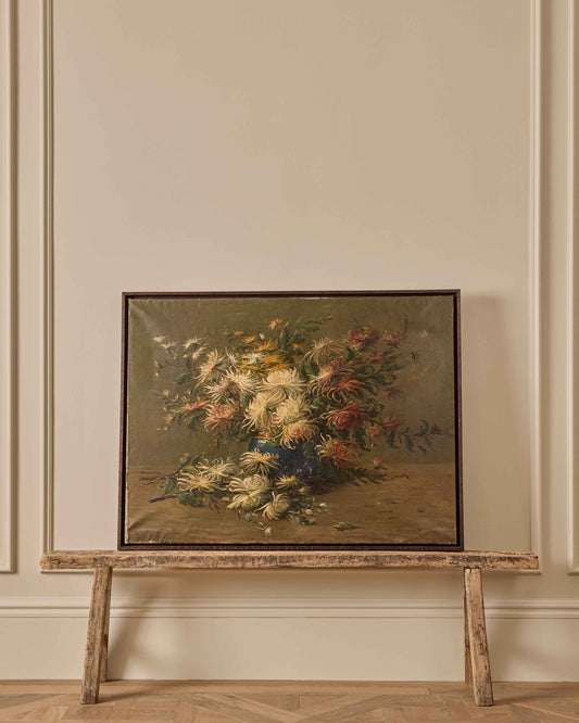 Vintage Floral Oil Painting