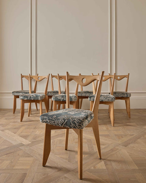 Guillerme et Chambron Dining Chairs - Set of 8