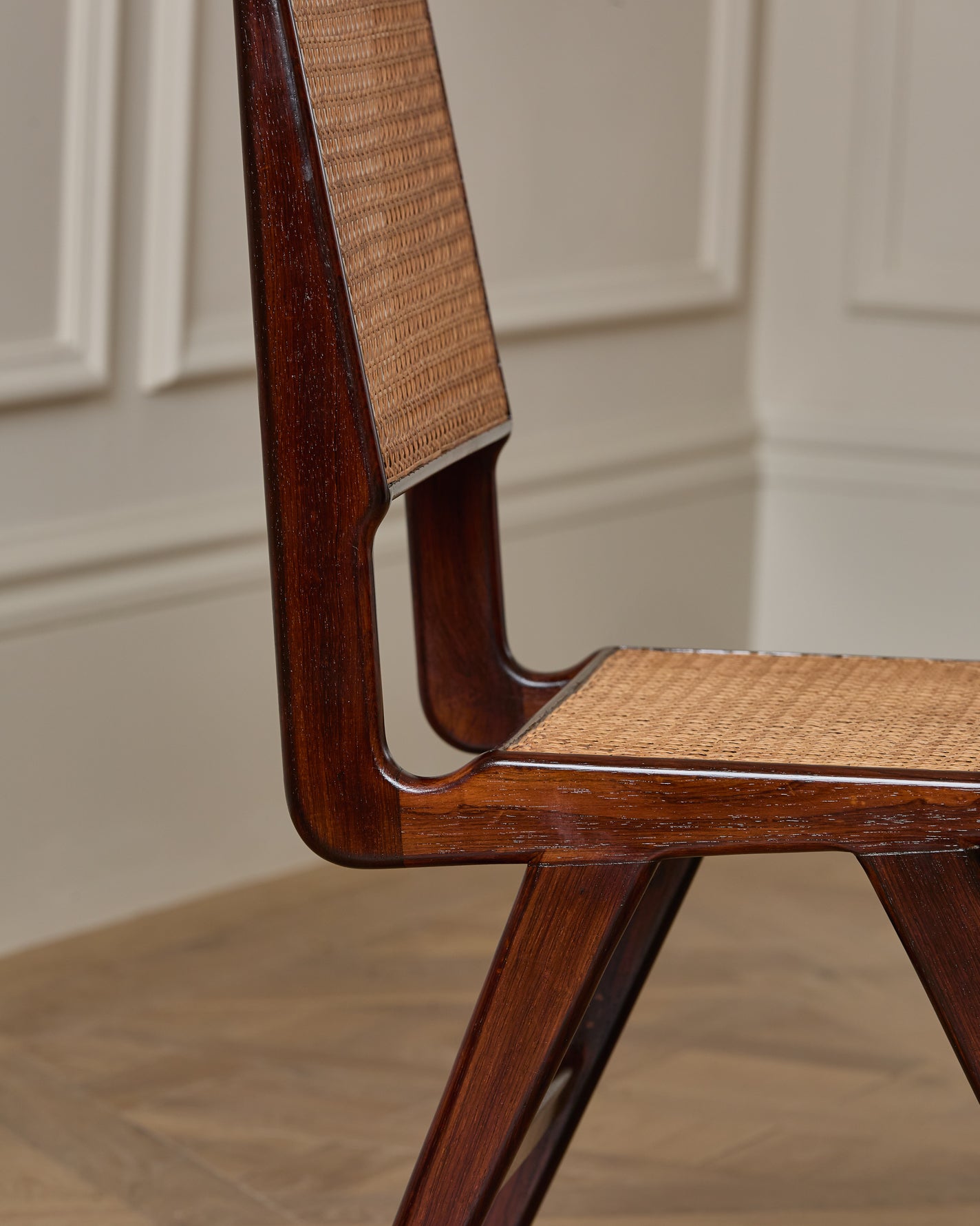 Martin Eisler Caviuna Cane Dining Chair, 1960s - Set of 10