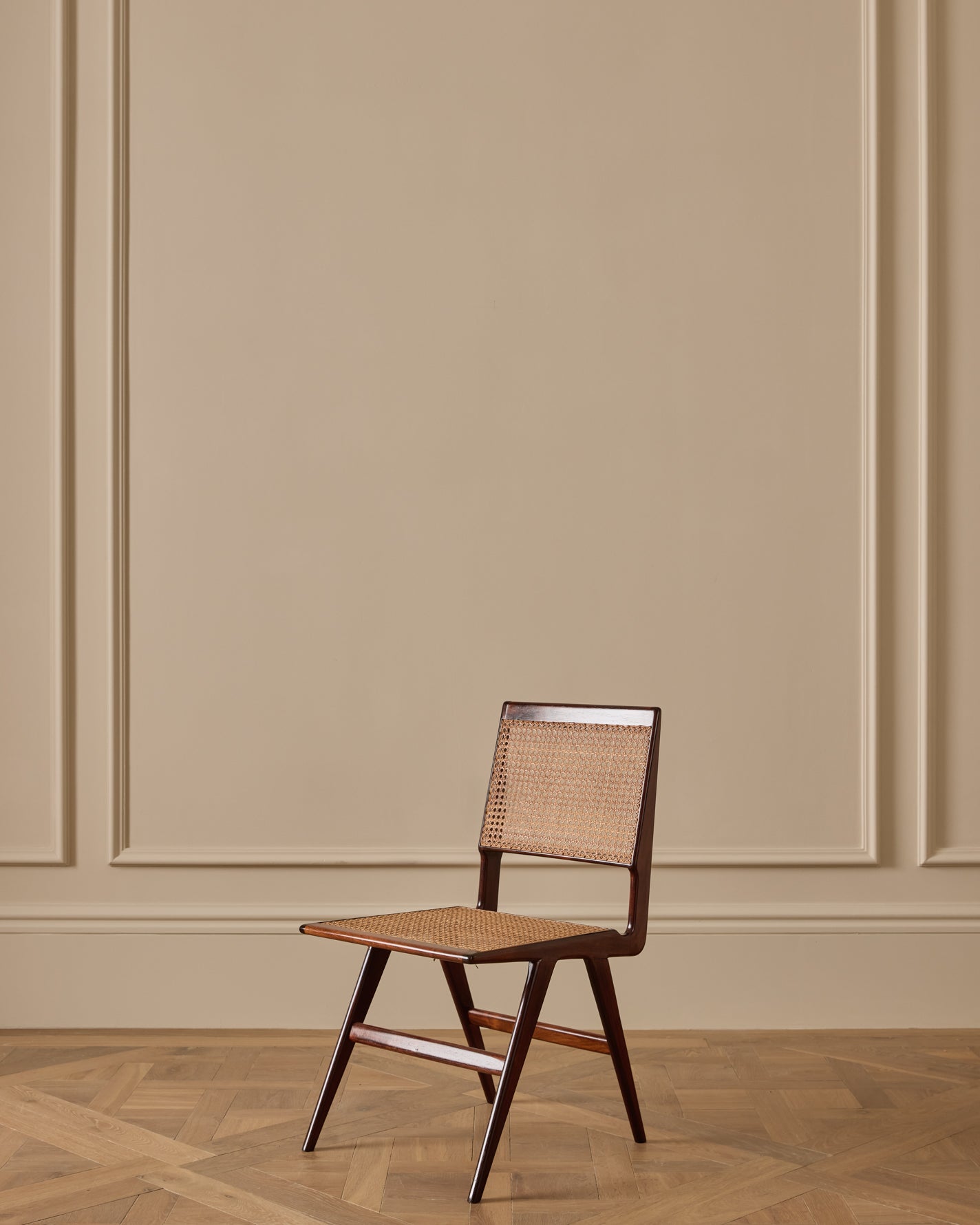 Martin Eisler Caviuna Cane Dining Chair, 1960s - Set of 10