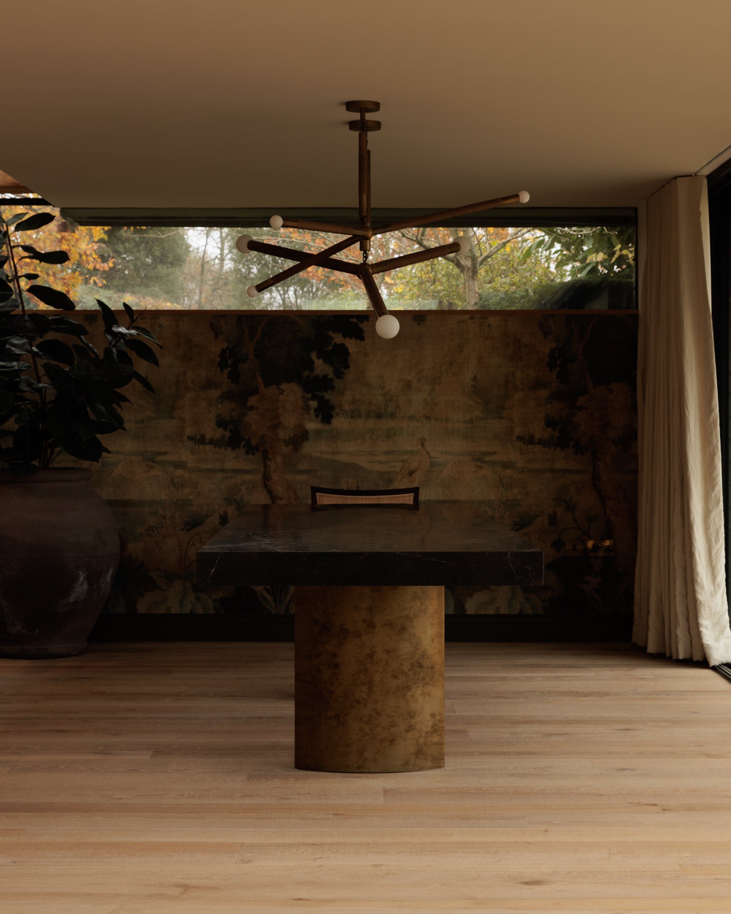 Jatoba Brown Polished Dining Table