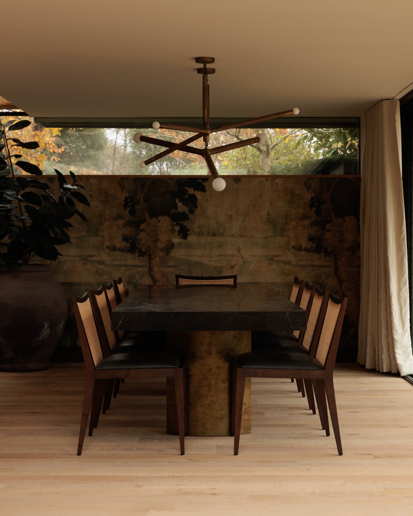 Jatoba Brown Polished Dining Table