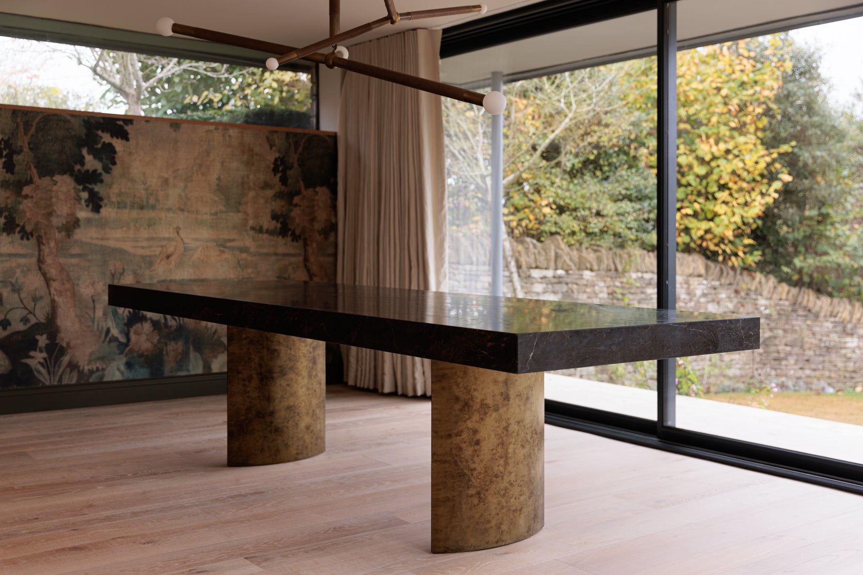 Jatoba Brown Polished Dining Table