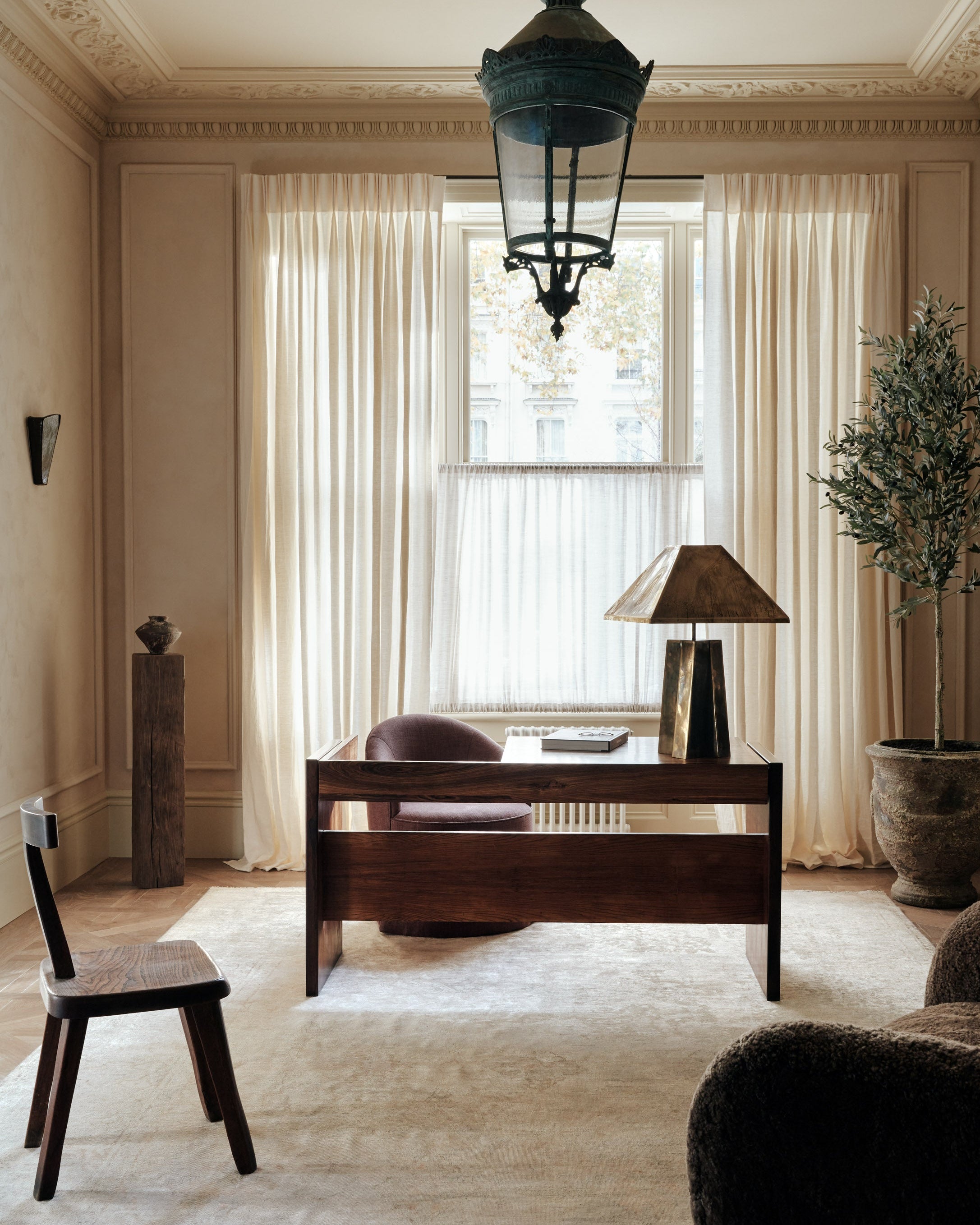 Mid-Century Brutalist 'T' Chair