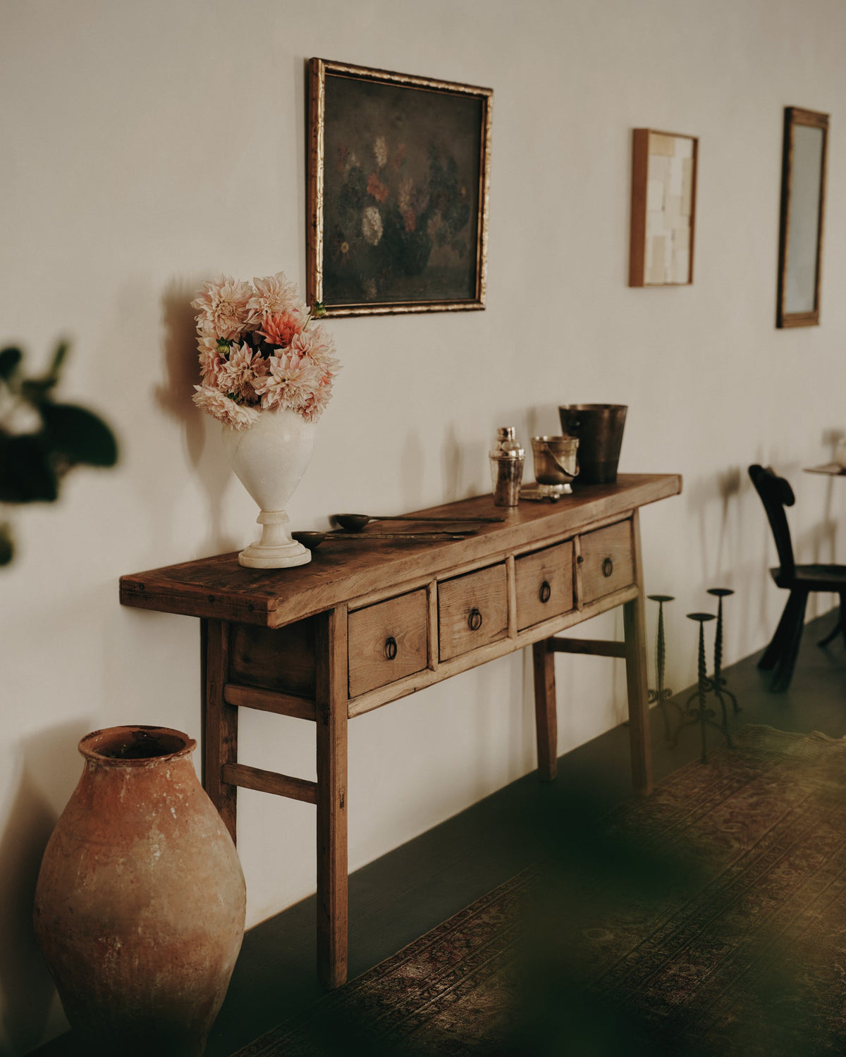 Vintage Wooden Console Table