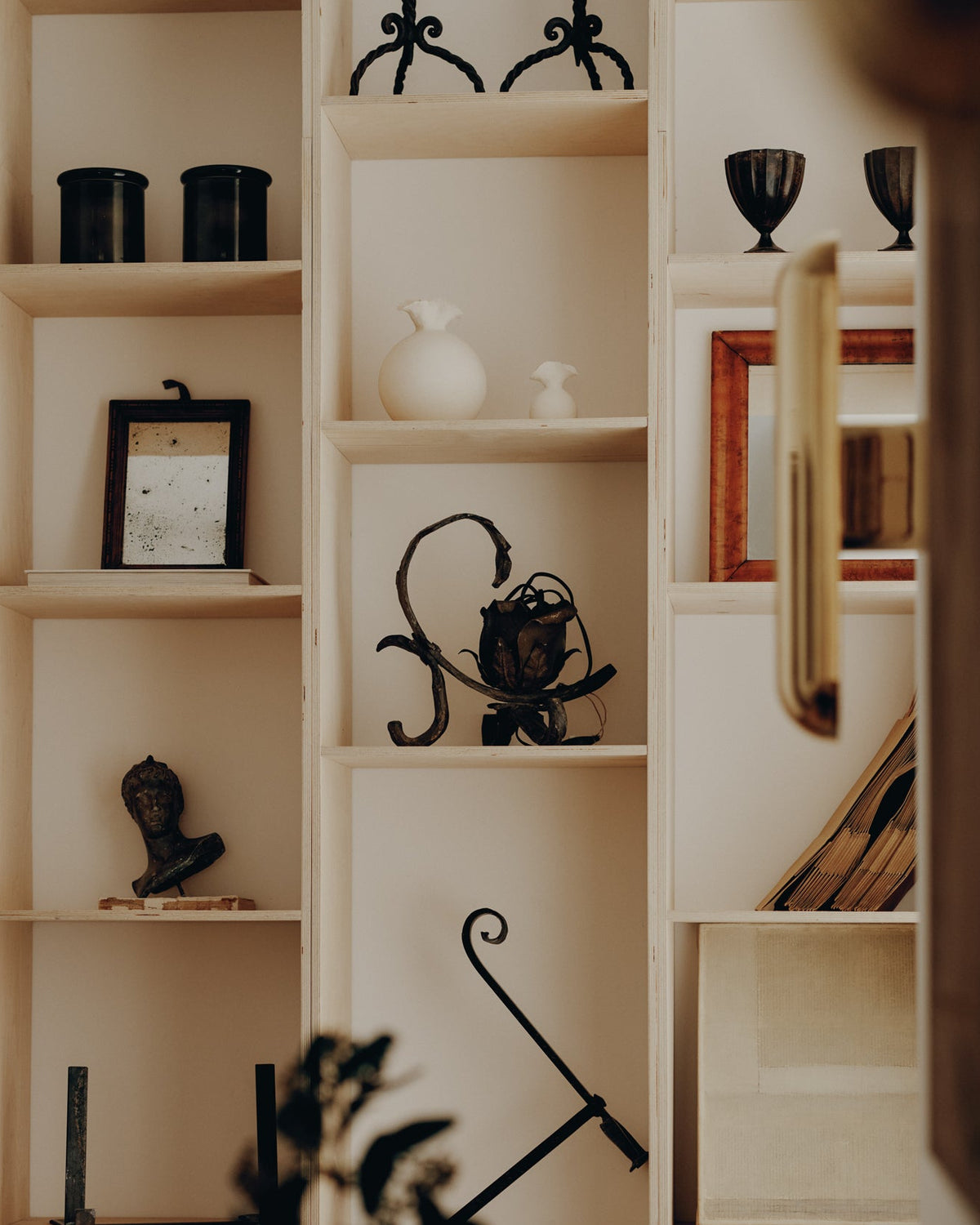 Hand-Forged Floral Table Lamp