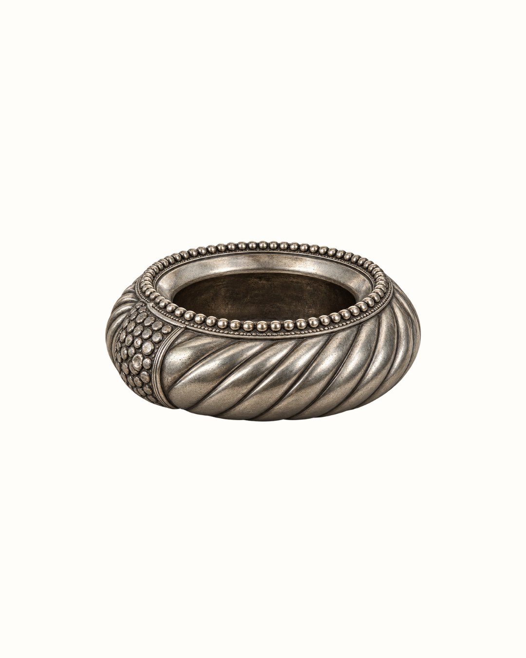 Ornamental Silver Anklet Vessel