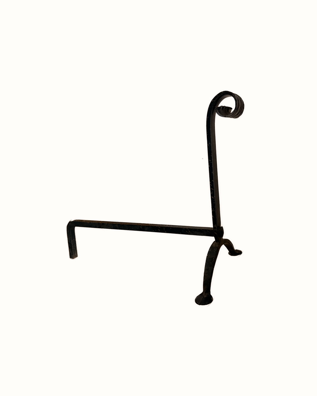 Pair of Wrought-Iron Firedogs / Andirons