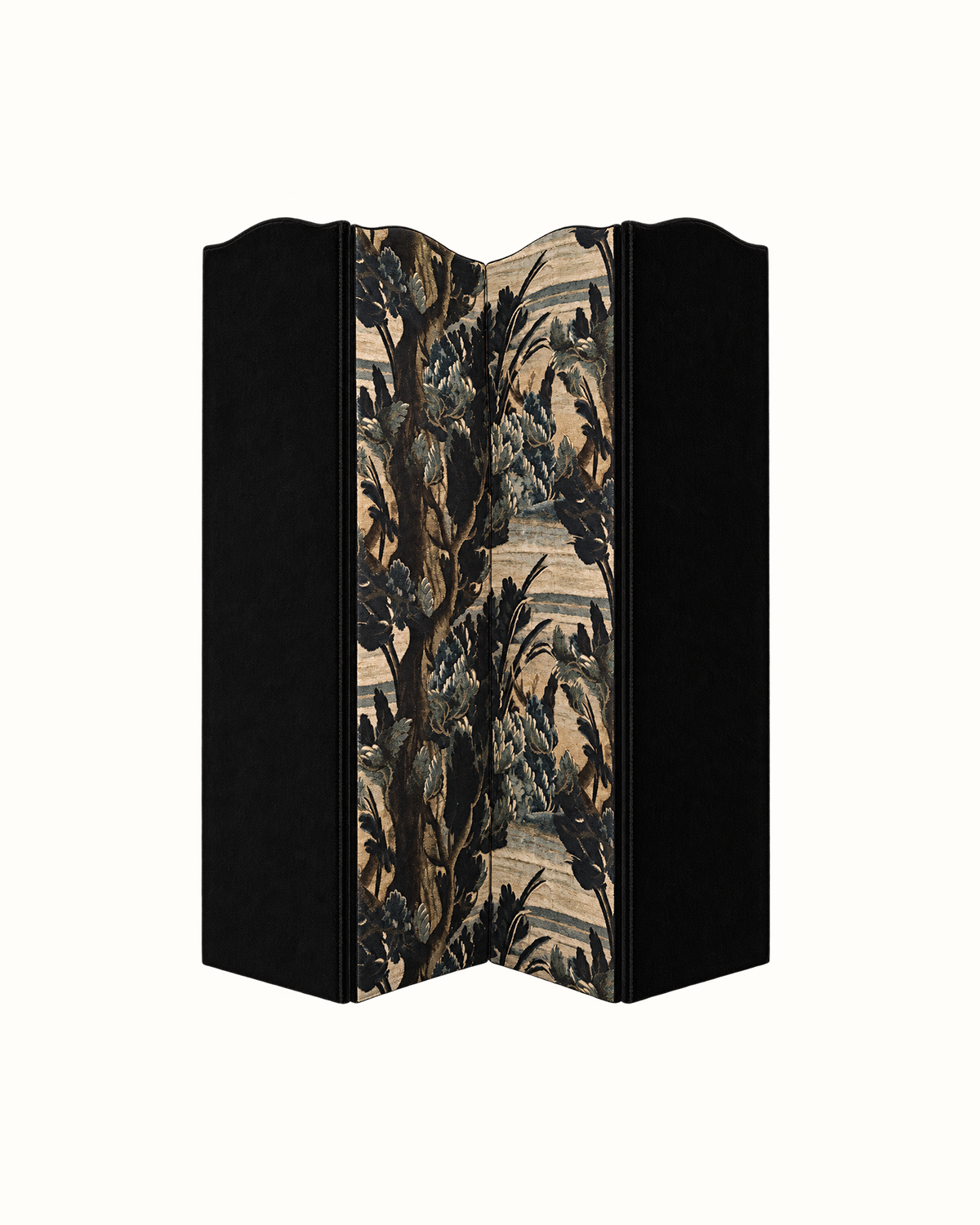 Velvet & Tapestry Upholstered Room Divider