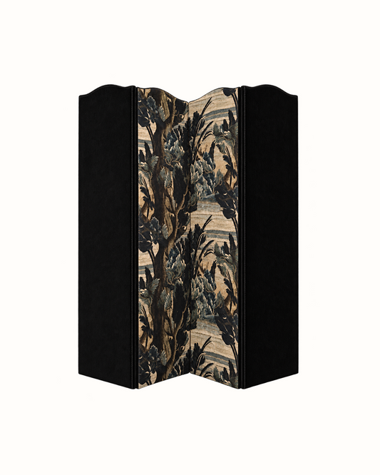 Velvet & Tapestry Upholstered Room Divider