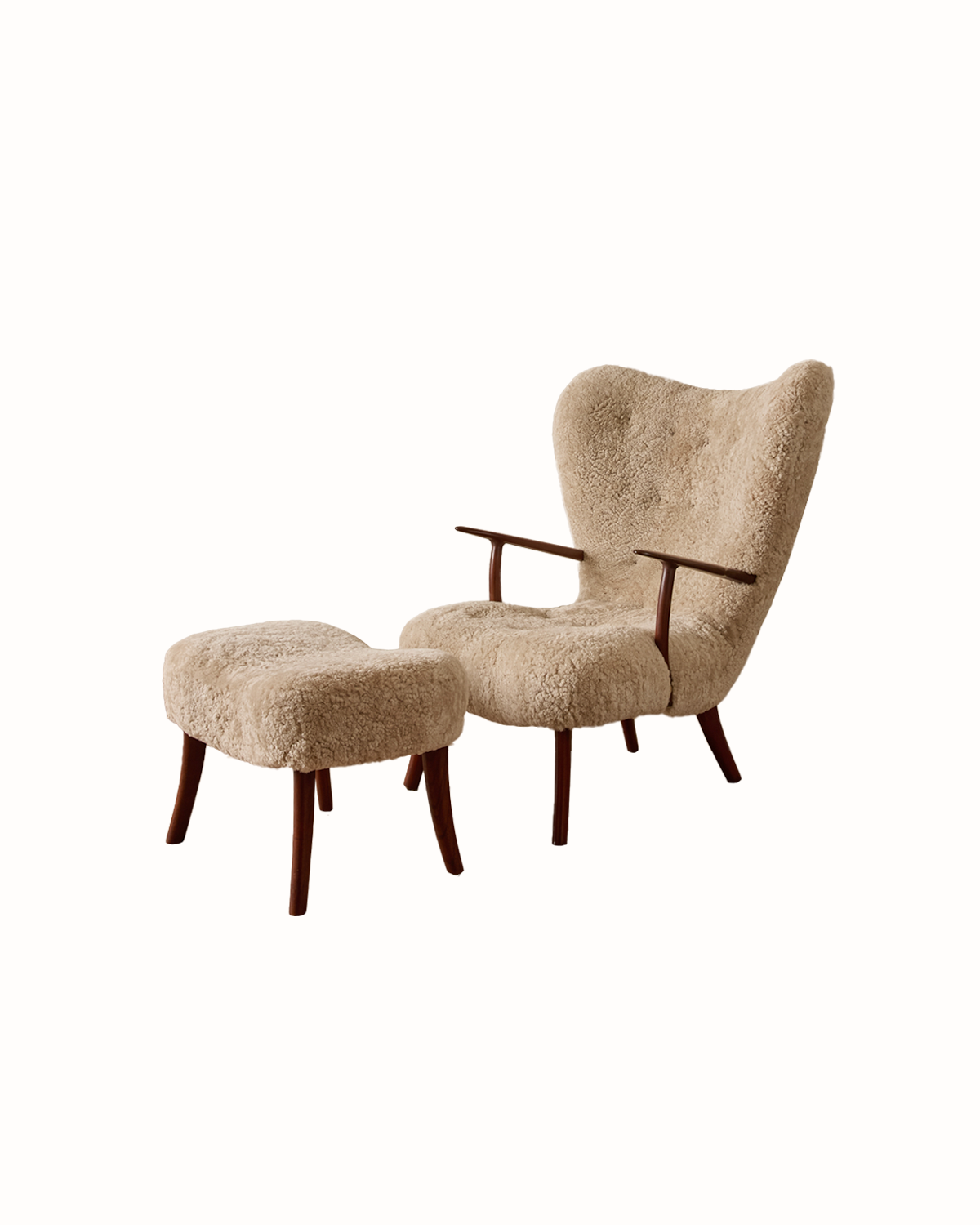 Pragh Armchair and Ottoman