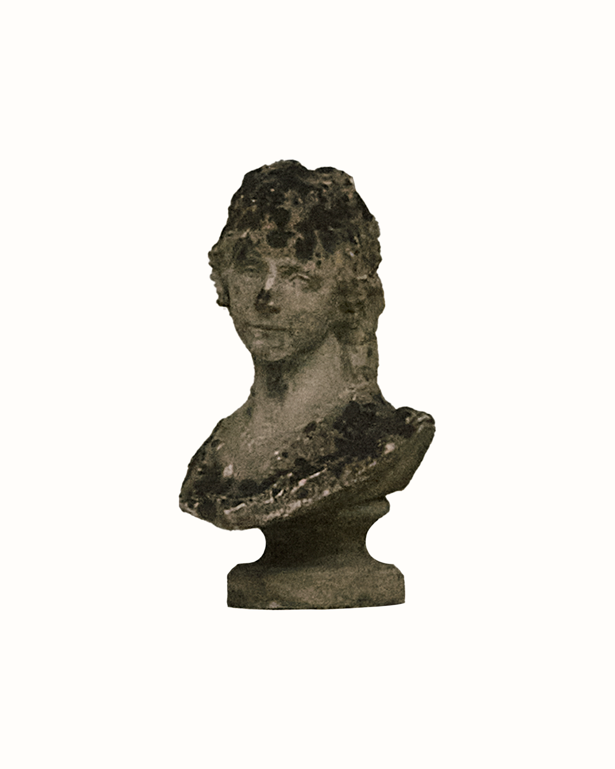 Fragmented Marble-Style Bust