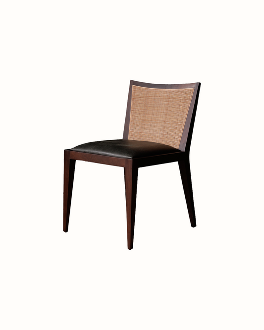 Set of 10 Bespoke Timber Cane Dining Chairs