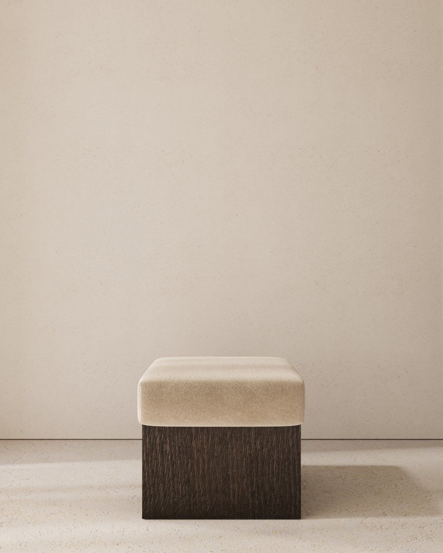 Dot Upholstered Cube Stool