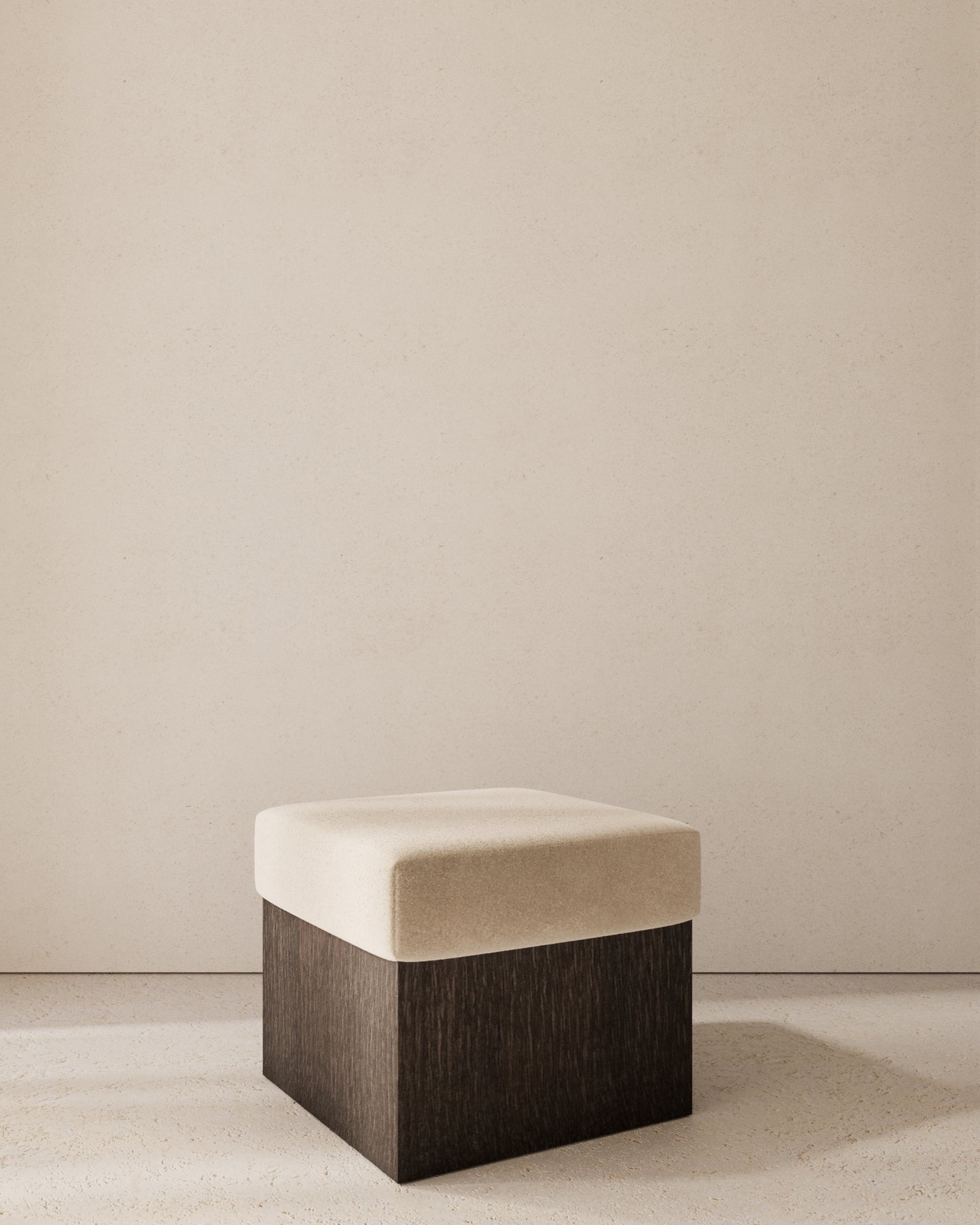 Dot Upholstered Cube Stool