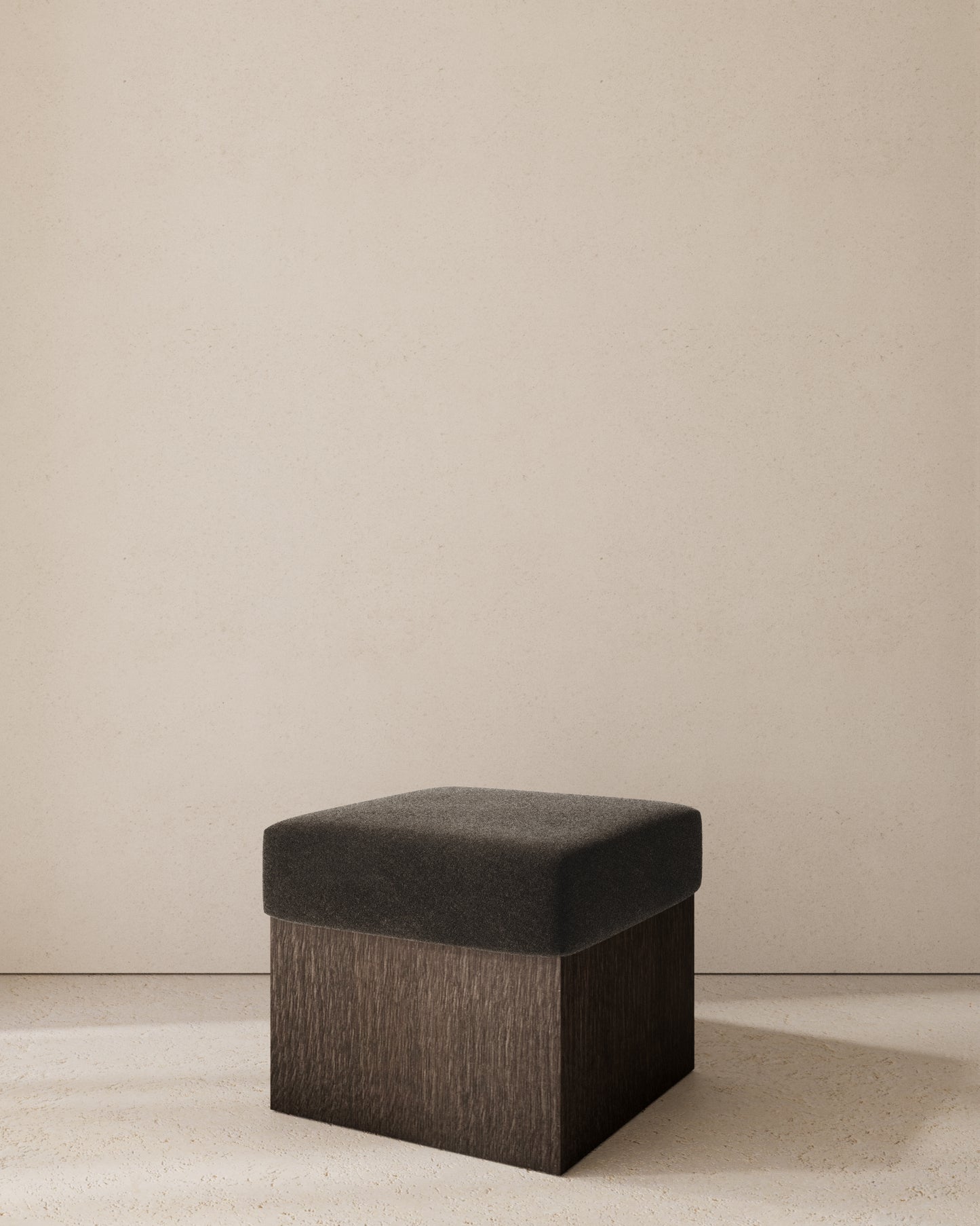 Dot Upholstered Cube Stool