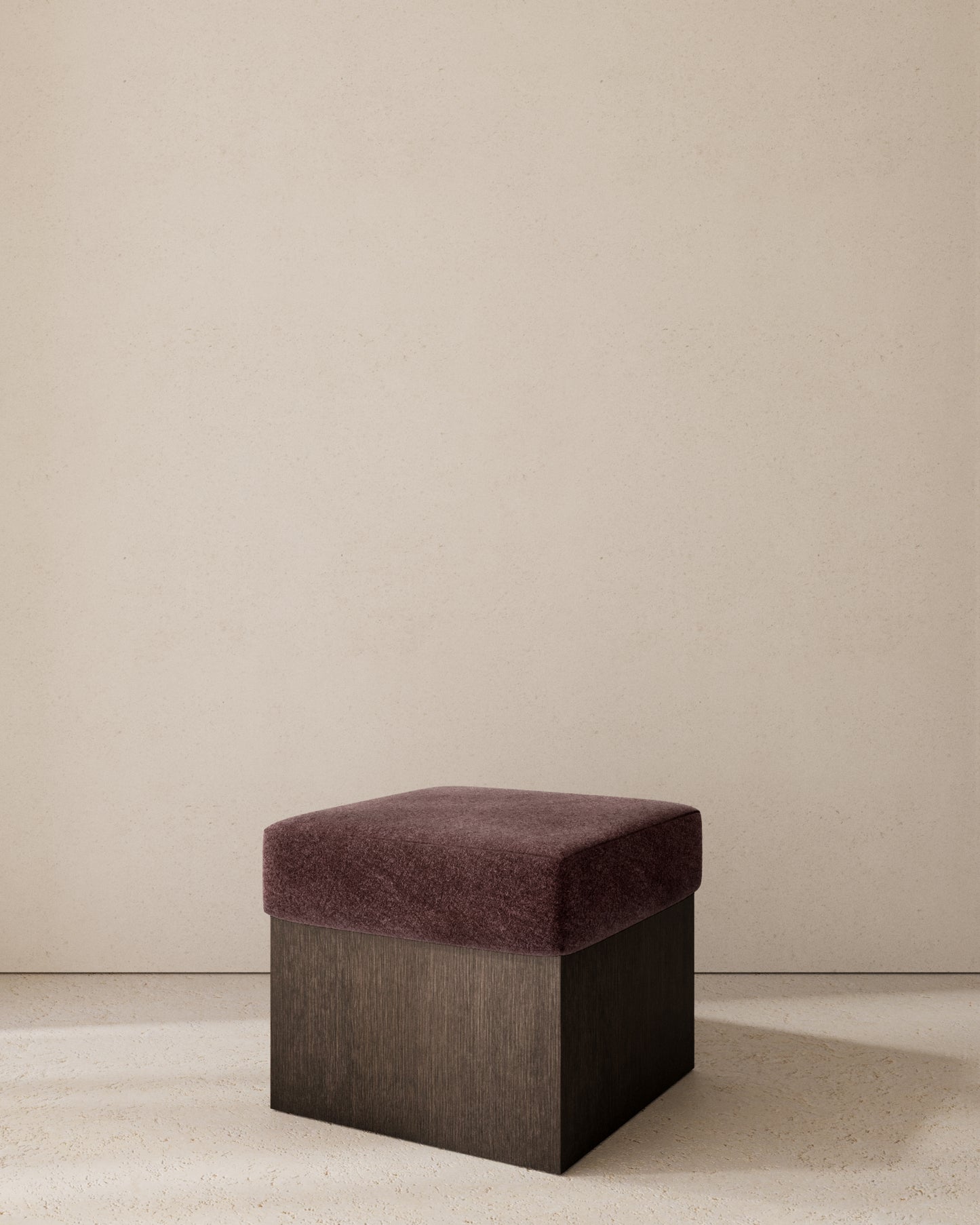 Dot Upholstered Cube Stool