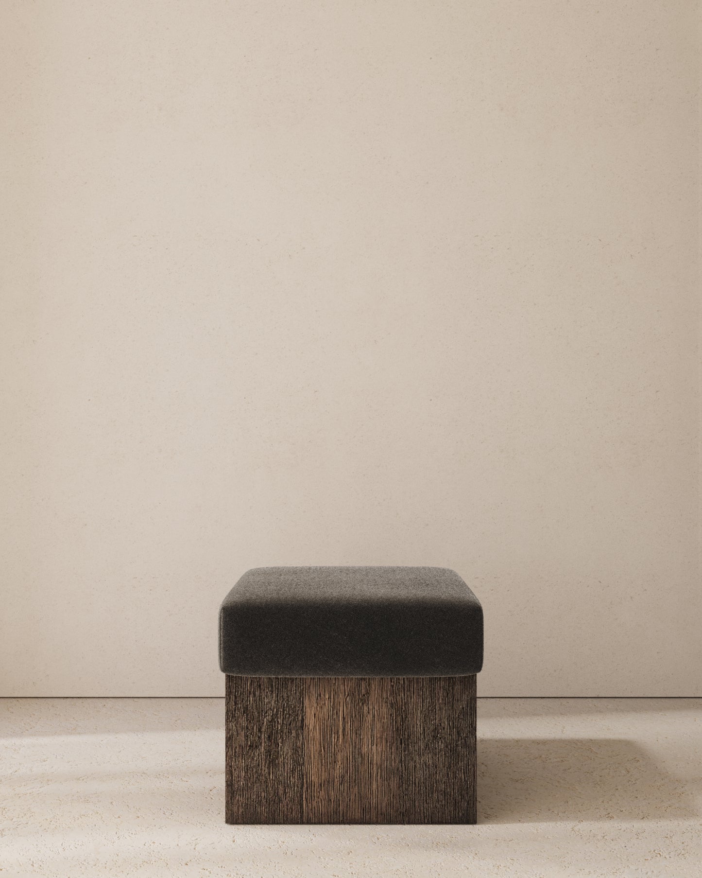 Dot Upholstered Cube Stool