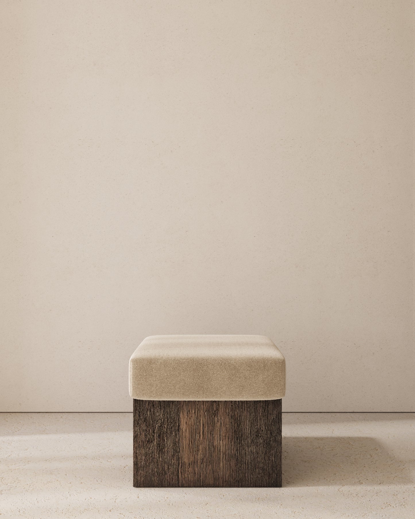 Dot Upholstered Cube Stool