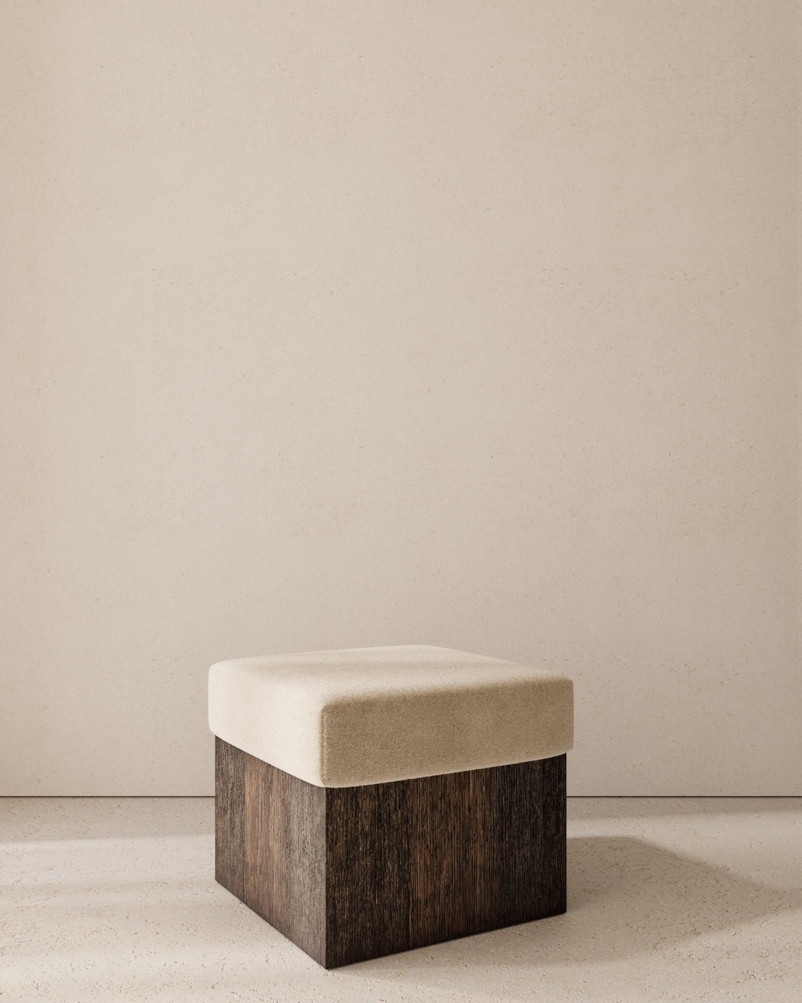 Dot Upholstered Cube Stool