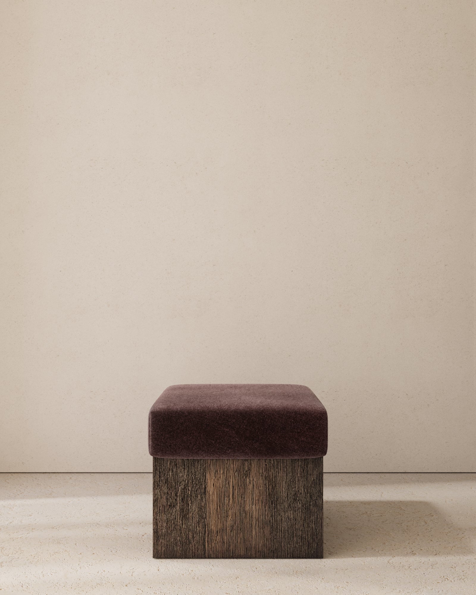 Dot Upholstered Cube Stool