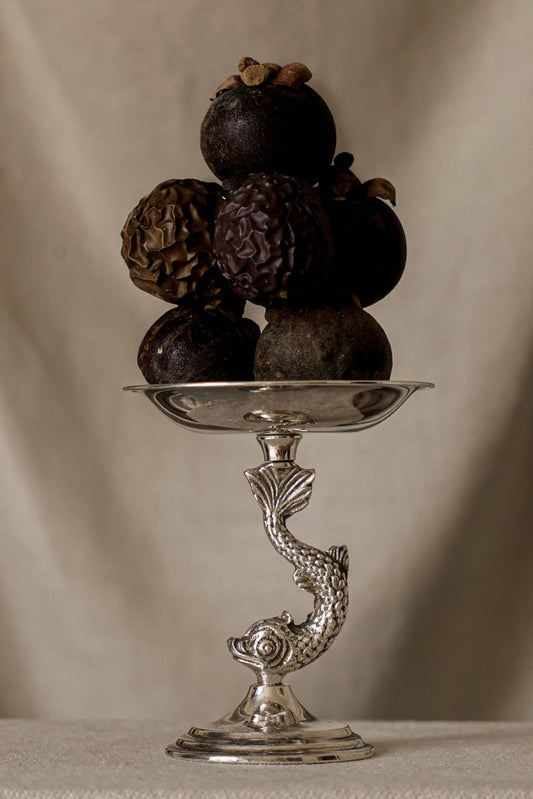 Decorative Silver-Plated Compote