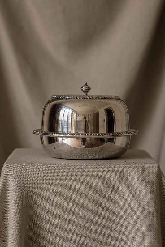 Antique Silver-Plated Serving Dish