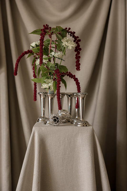 Decorative Silver-Plated Vase