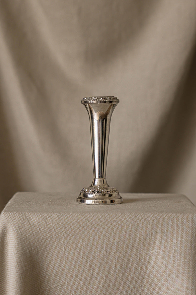 Decorative Silver-Plated Vase