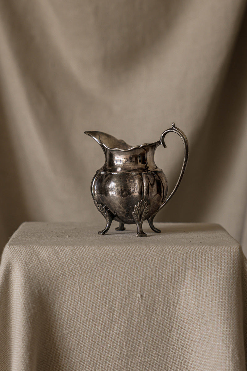 Victorian-Style Silver-Plated Creamer / Cream Jug