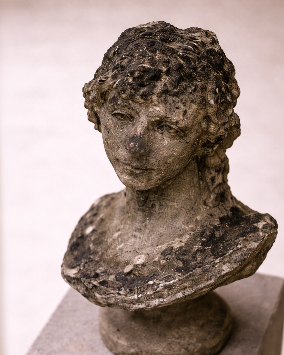 Fragmented Marble-Style Bust