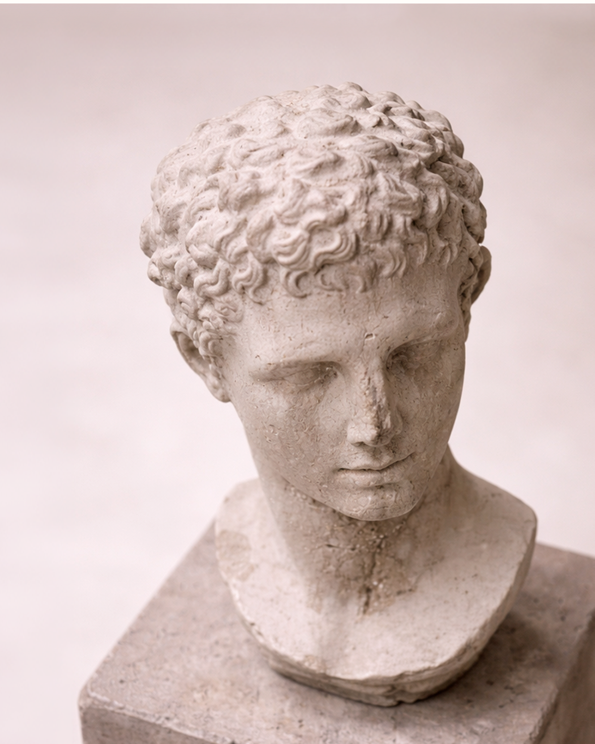 Dark Patinated Bust on Base