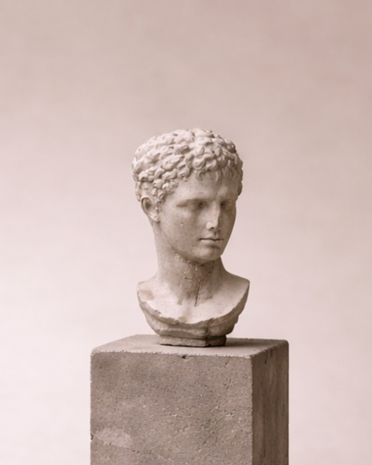 Dark Patinated Bust on Base