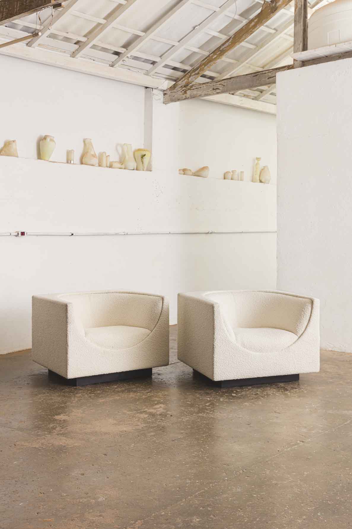 Jorge Zalszupin Pair of "Cubo" Armchairs, 1950s