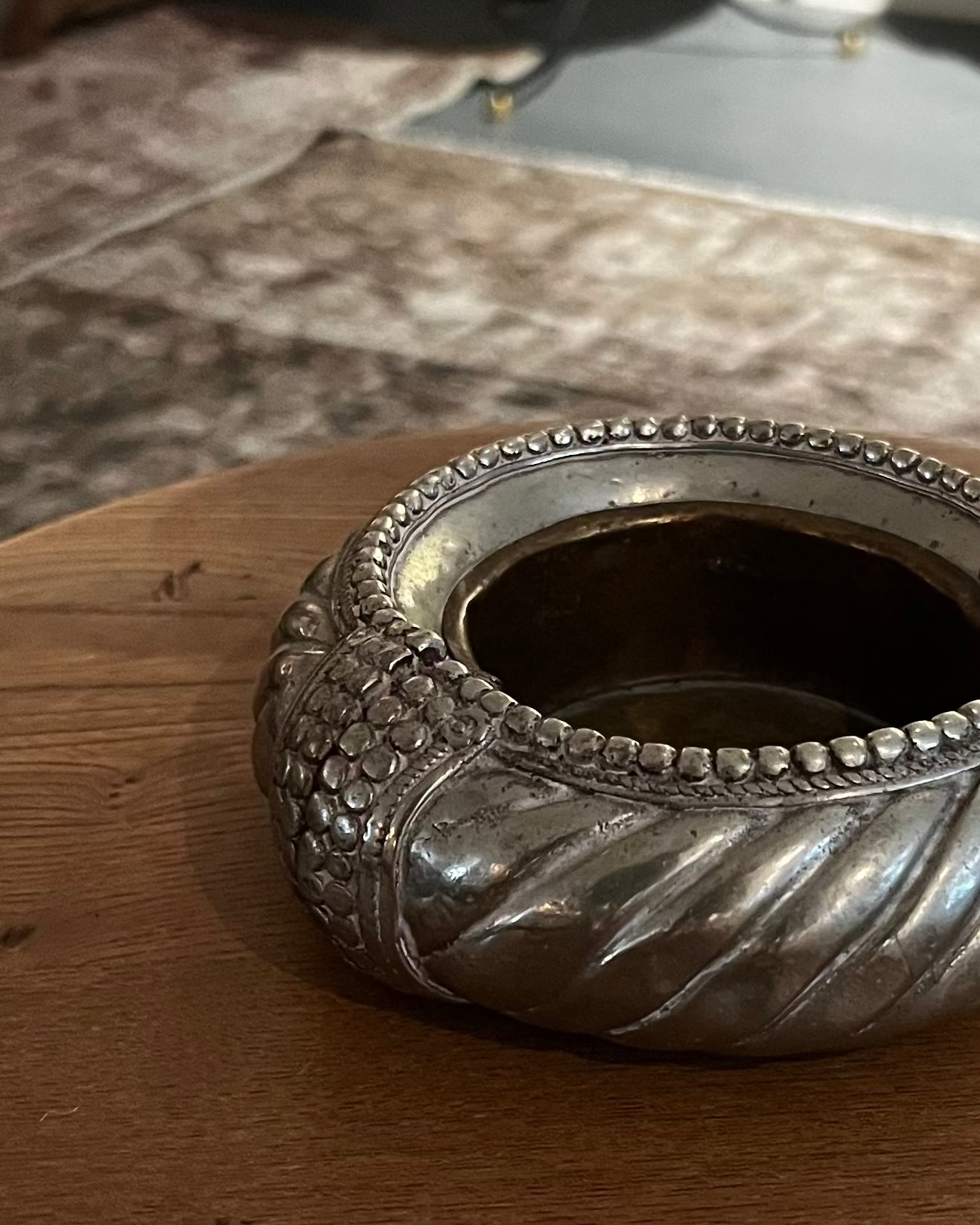 Ornamental Silver Anklet Vessel